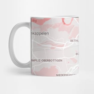 Bern pink map Mug